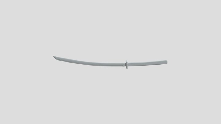 Black Diamond Katana 3D Model