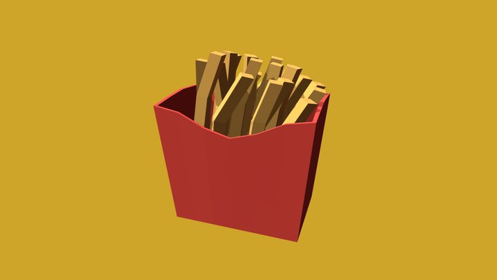 Low poly Potato 3D Model