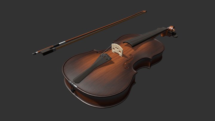 Violin 3D Model