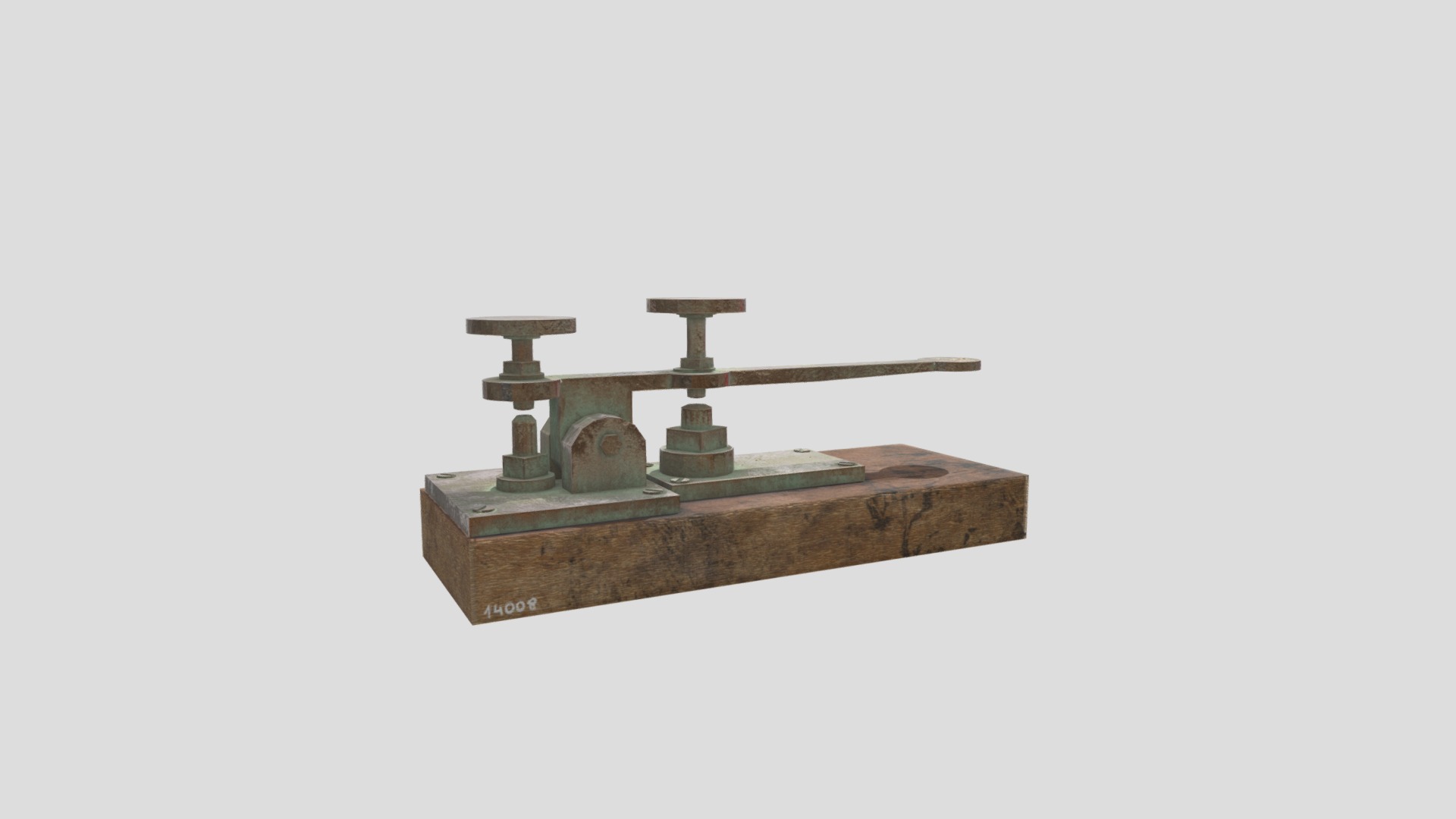 3D model Telegraph - This is a 3D model of the Telegraph. The 3D model is about a small metal object.