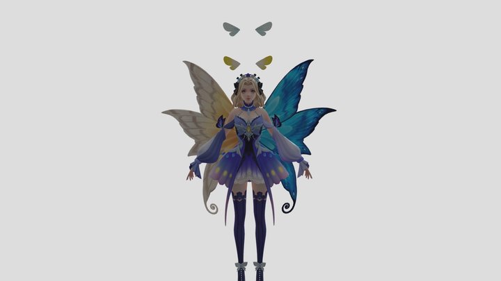 Lunox - Butterfly Seraphim 3D Model