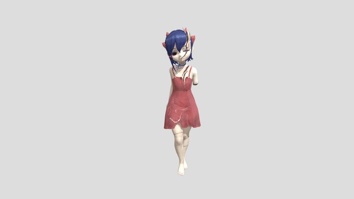 Маленькая Мита - Miside 3D Model