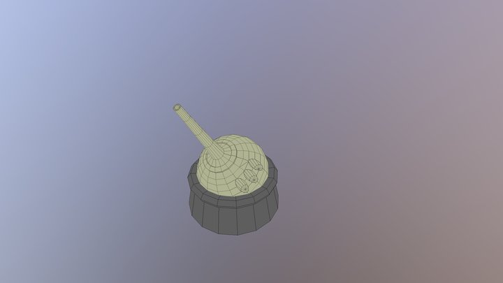 Doggo Enemy Turret 3D Model