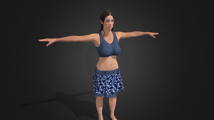 Girl in skurt