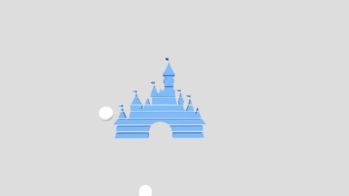 Walt Disney Pictures Logo 1995-1997 The Amazing – Modelo 3D gratuito STL