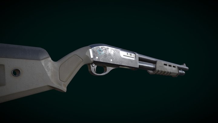 Remington 870 3D Model