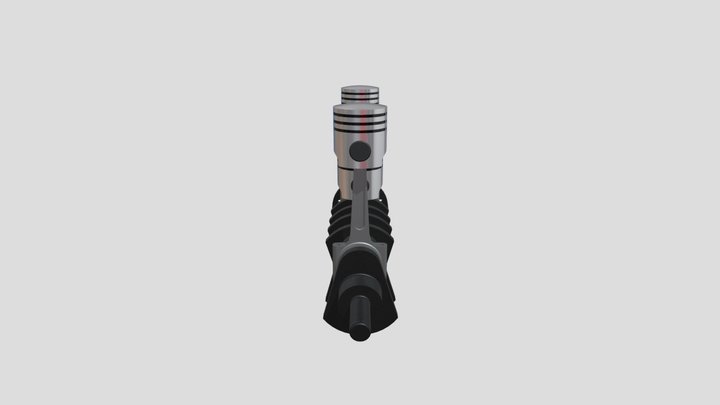4 Cylinder Engine Assambly 3D Model