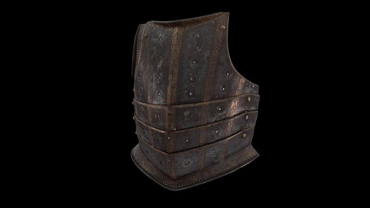 1916.1521 Breastplate From Hussar's Cuirass 3D Model