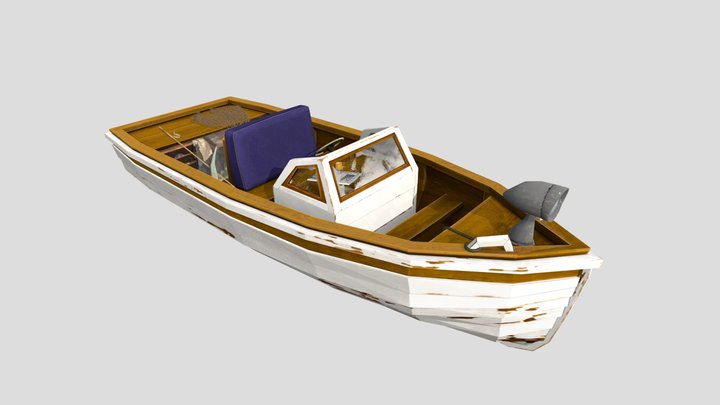 Fishing Boat 3D Model
