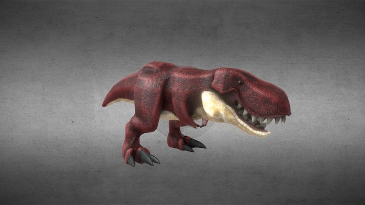 [OLD]Cartoon T-rex 3D Model