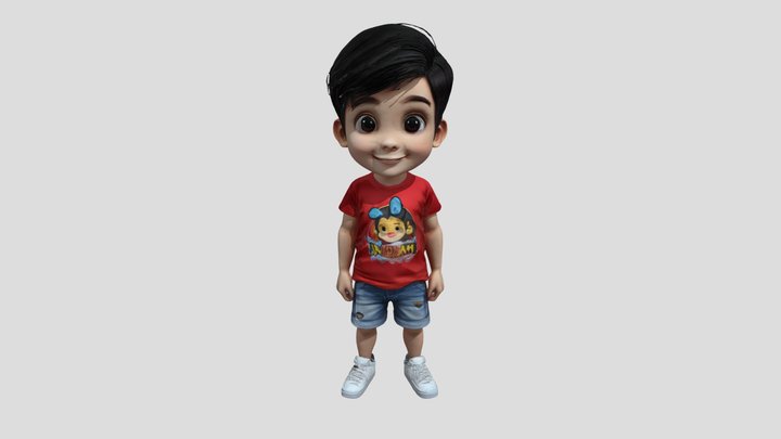 Boy Character 3D Model