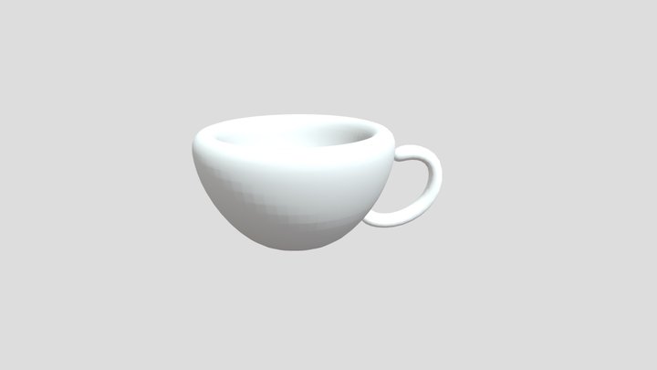 Paint effect on cup 3D Model