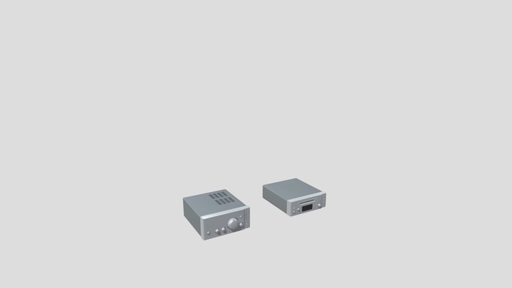 Pioneer amplifier XYZ detalization 3D Model