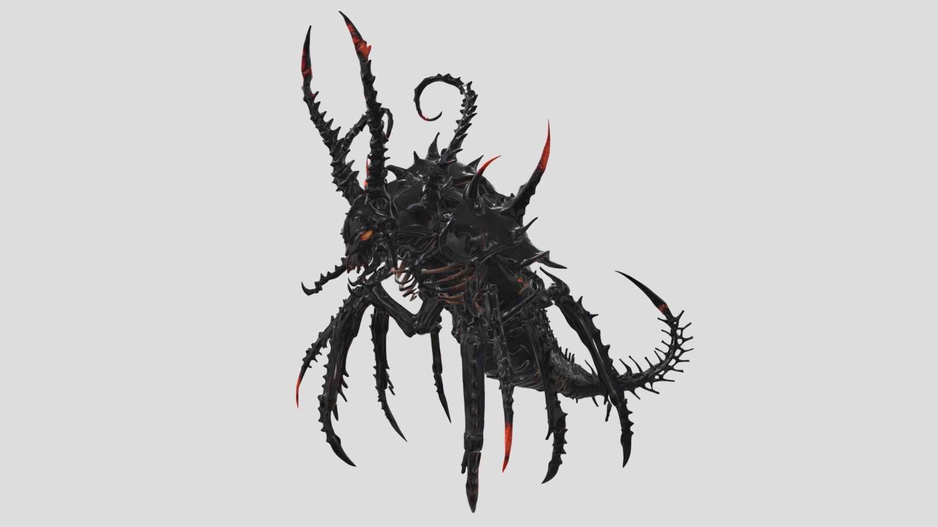 Demonic Bone Insect monster enemy - 3D model by Pigcraft (@s8819296 ...