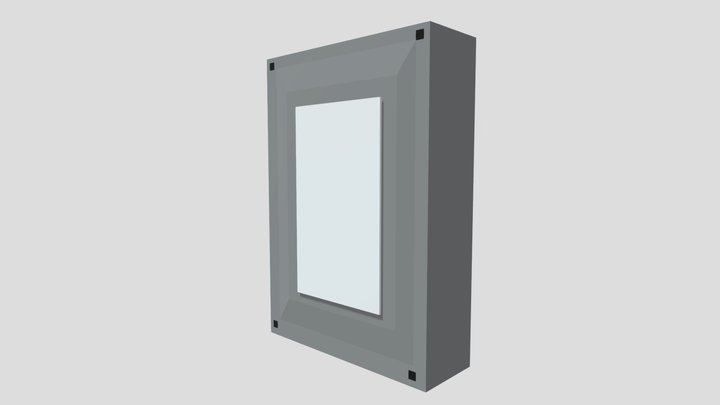 HDD Disk Low Poly 3D Model