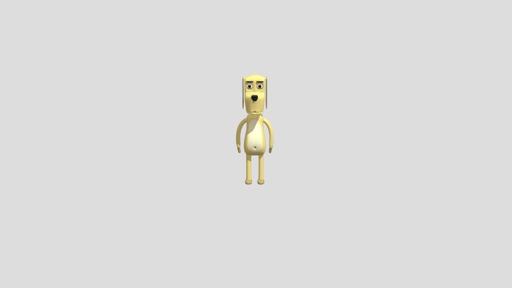 Game Character - Dog 3D Model