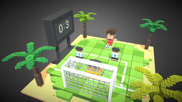 KOSCA Caricature Exhibition_SON_VoxelART 3D Model