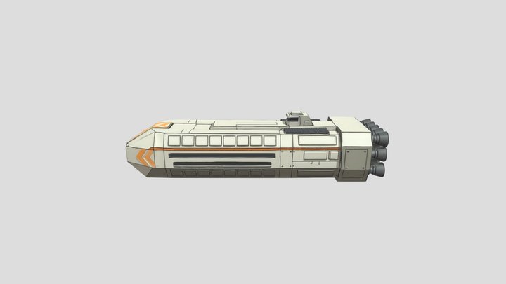 cargo ship orange
