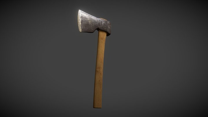Retopo Axe 3D Model