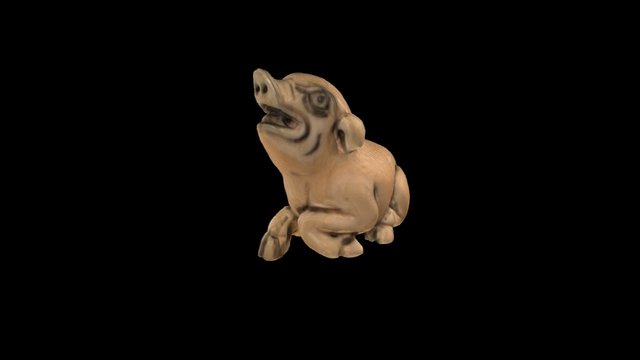 Netsuke Pig 3D Model