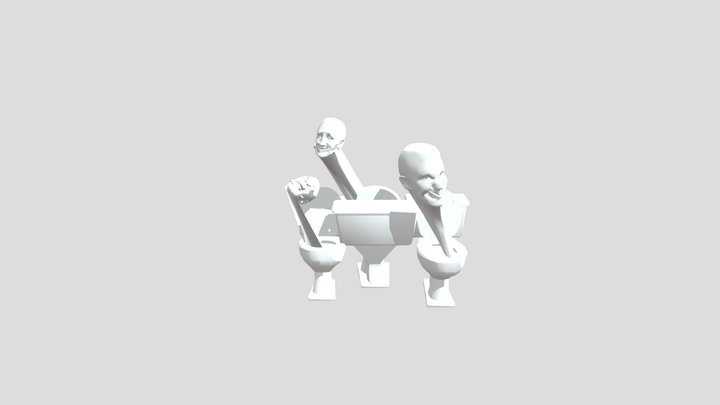 3-head-skibidi-toilet 3D Model