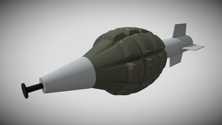 MK2 Grenade Drone Bomb 3D Model