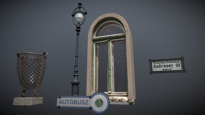 Random Budapest street props/Budapesti utcabútor 3D Model