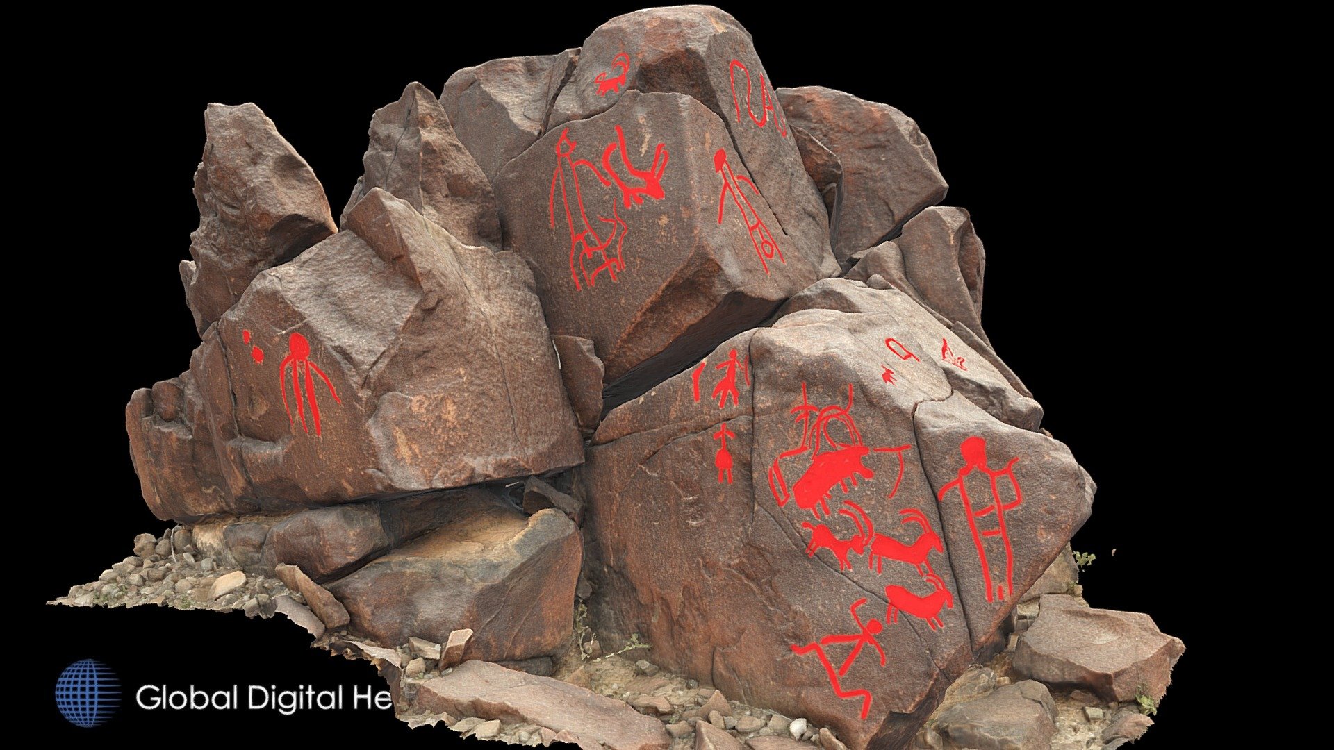 Petroglyph J6 Khatm Al Melaha, Kalba, Sharjah