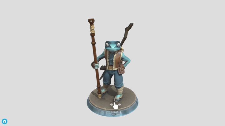 Frog Wizard Adventurer - TripoSR vs SupaVoxel