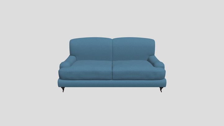Fabric Rough Blue Sofa