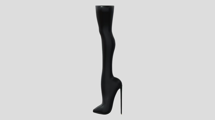Sorana Overknee High Heel Boots V2 3D Model