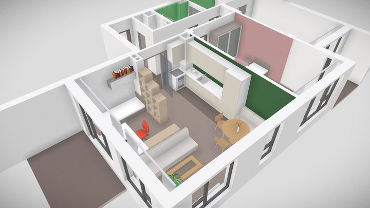 Apartment LL-1 3D Model