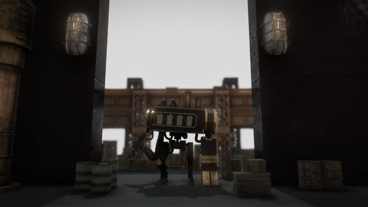 Steam Transport Machine Encounter (Diorama) 3D Model