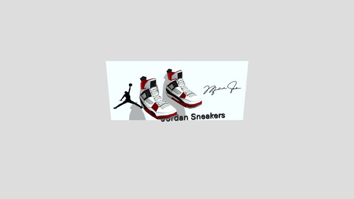 Jordan Sneakers 3D Model