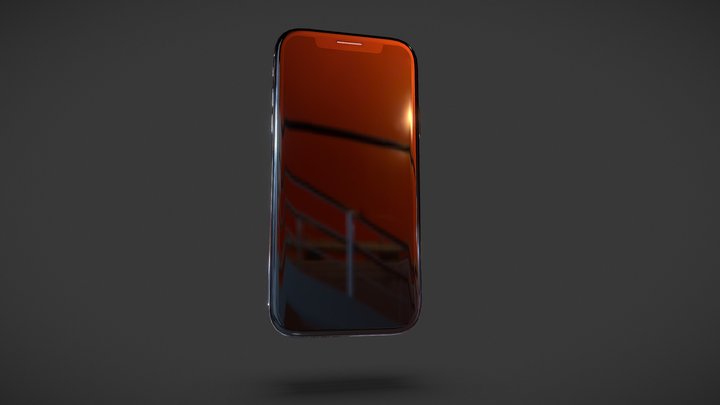 IPHONE X LOWPOLY 3D Model