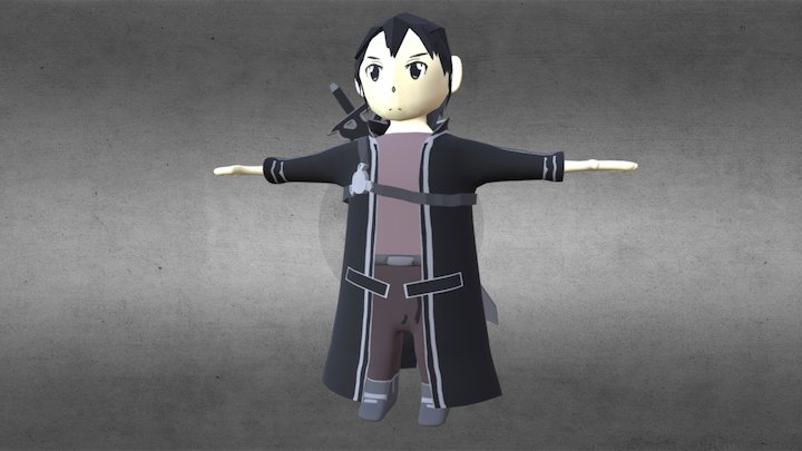 SAO Kirito 3D Model