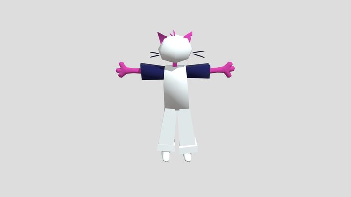 low poly sam from 2 gay cats 3D Model