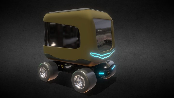 Ski-Fi Car 3D Model