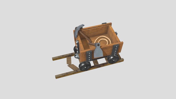 minecart 3D Model
