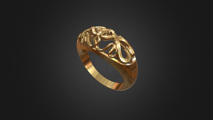 Golden Ring Test 3D Model