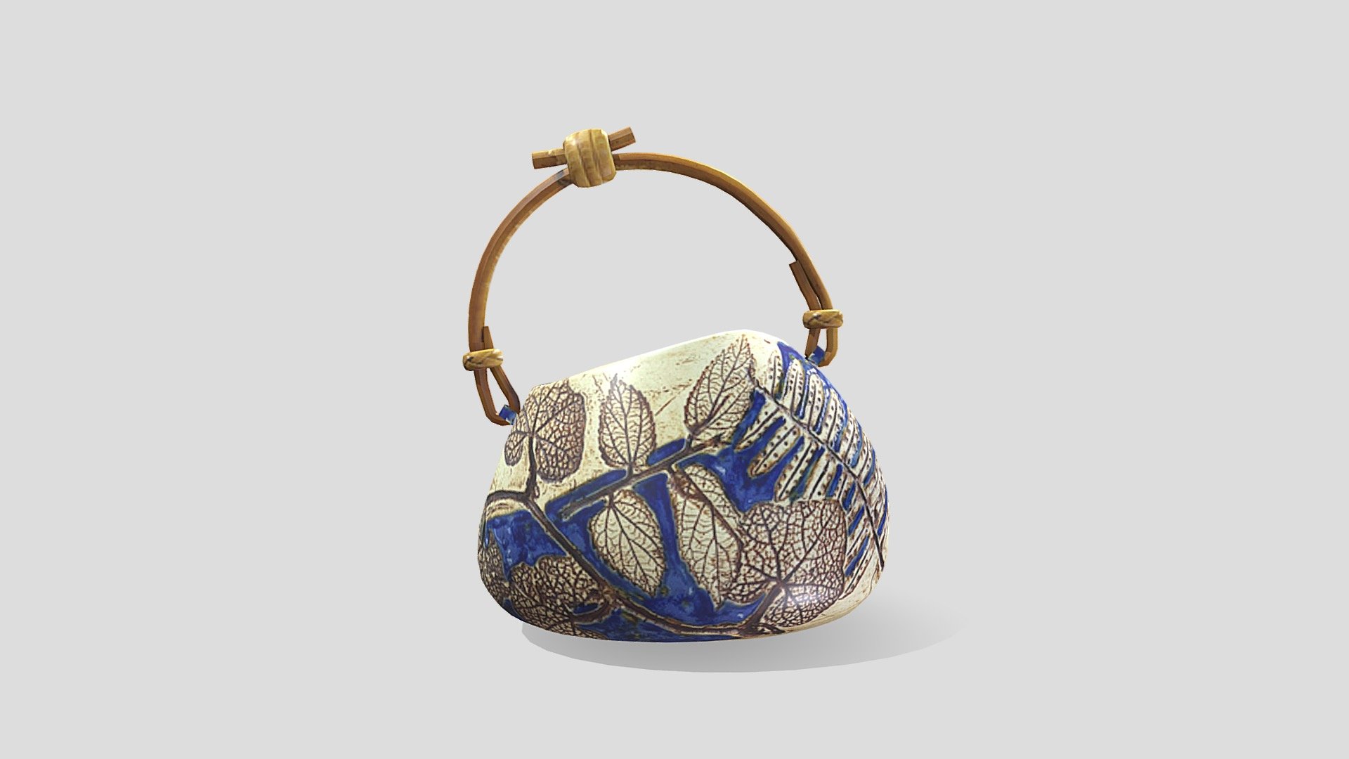 TENMOKU-03 Table Vessel With Cane — Sketchfab embed 3D viewer
