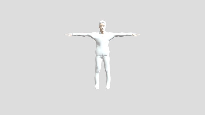 MakeHuman character with IK 3D Model
