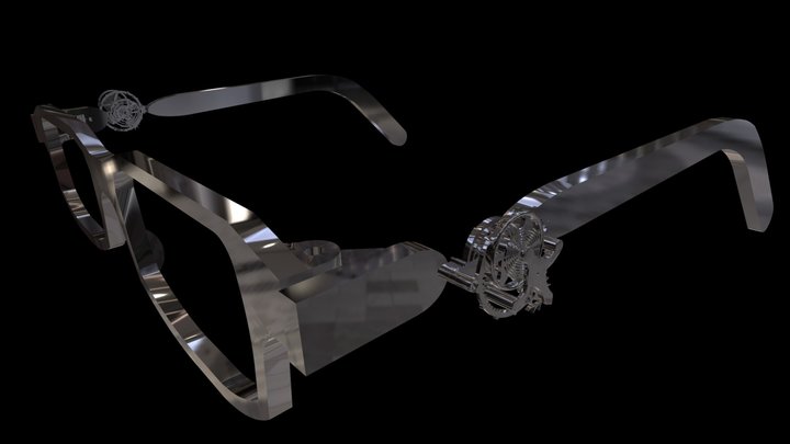 Tourbillon Glasses 3D Model