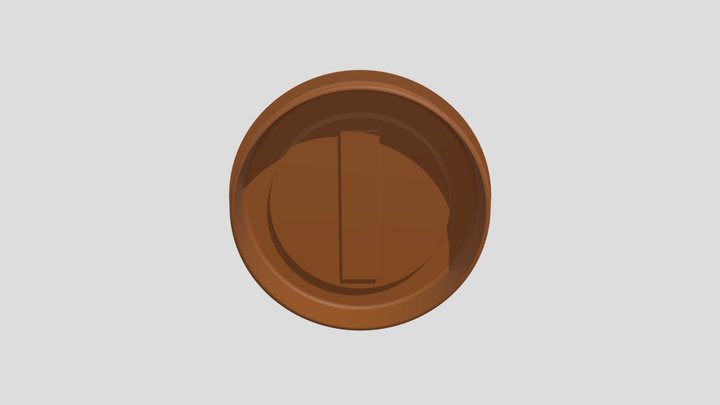 Mario Bronze Coin Cookie Cutter With Grip