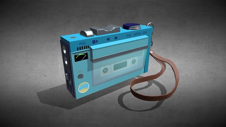 Kassetten Radio 3D Model