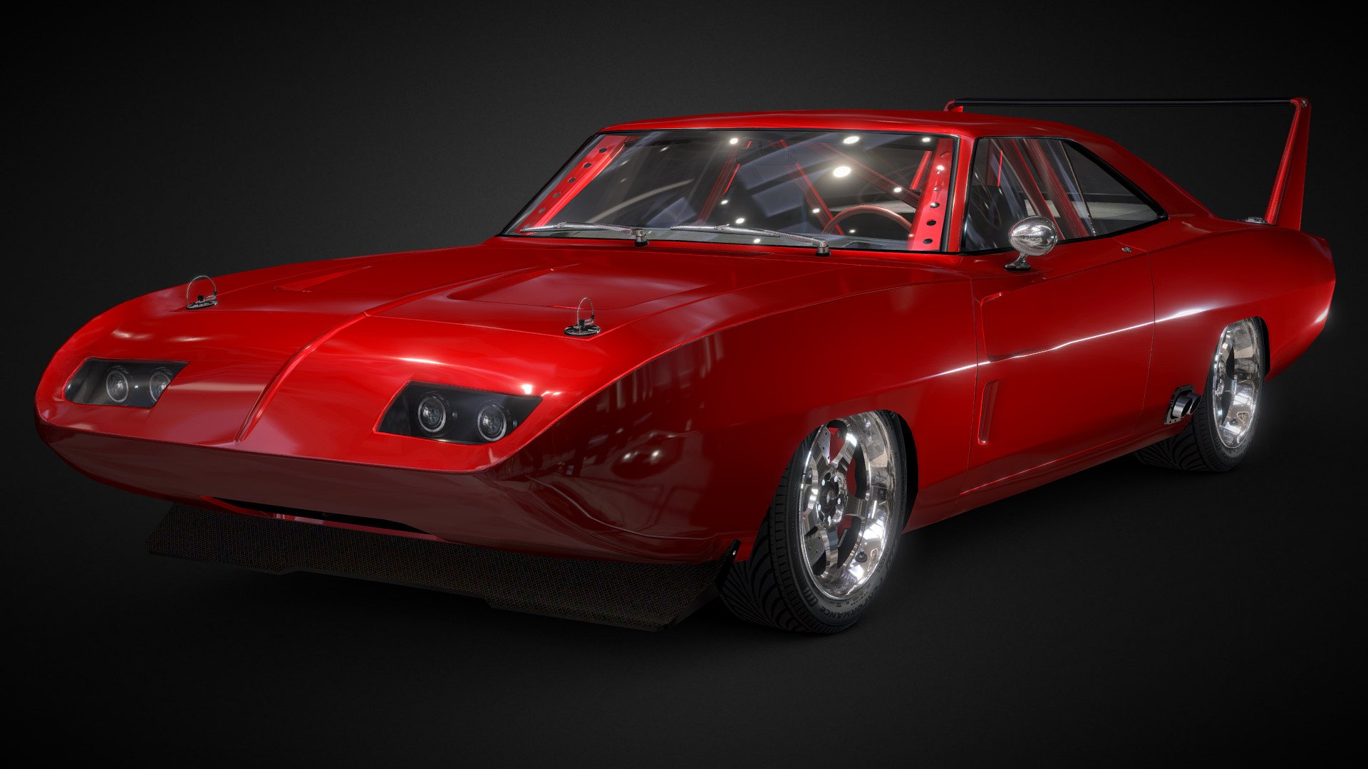 Dom's Dodge Charger Daytona 1969 Fast&Furious 6 - Download Free 3D model by  ᗩᒪE᙭. Kᗩ.? (@.) [307126f]