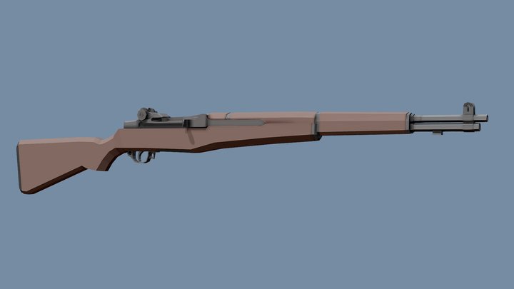 Low-Poly M1 Garand