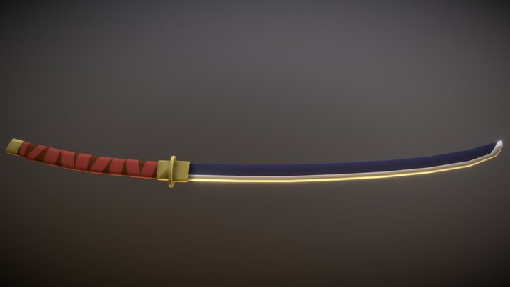 Low Poly esque Tachi 3D Model