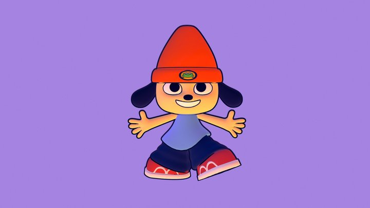 Parappa The Rapper free 3D model animated rigged