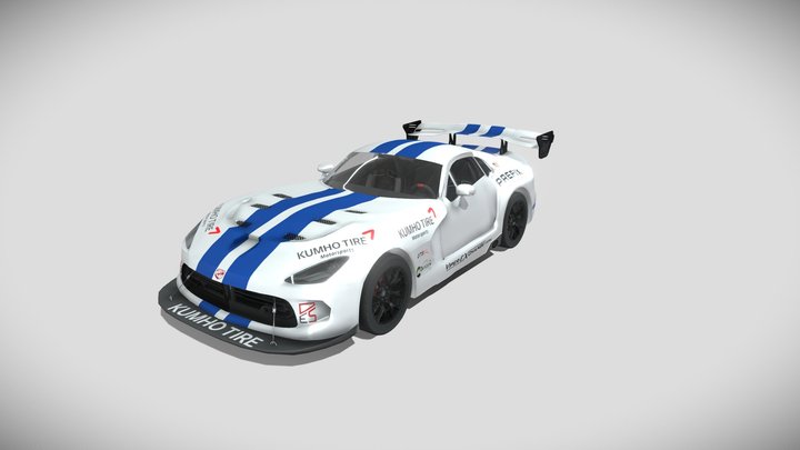 Dodge Viper GTS-R 2017 3D Model